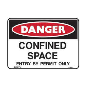 Danger Confined Space Sign