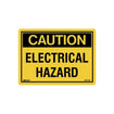 Safety Warning Stick On Labels - Electrical Hazard (Self Adhesive Vinyl) H90mm x W125mm (Pack of 5)