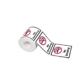 No smoking labels roll of 250