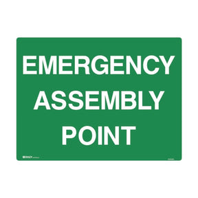 Emergency Assembly Point safety sign