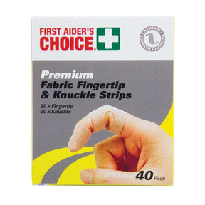 Fingertip and Knuckle Strips packaging