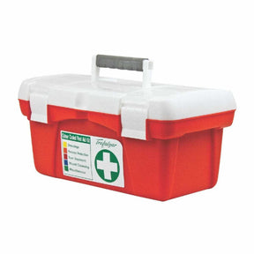 Red First Aid Kit Portable Hard Case