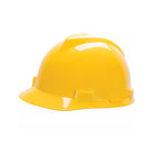 Yellow safety hard hat for construction workers