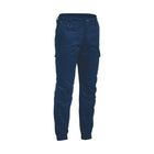 Navy blue cargo work pants with multiple pockets