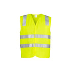 Syzmik hi-vis zip basic vest front view