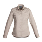 Syzmik long sleeve tradie shirt fabric close-up