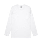 White long sleeve tee for men