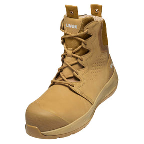 uvex 3 X-Flow Zip Side Work Boot Tan Wheat