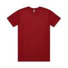 ascolour Men's Staple Tee front view in red