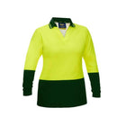 Bisley women's hi vis polo BKL6234 worn by model back