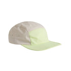 Beige and neon yellow cap with adjustable strap
