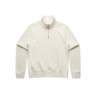 White women's stencil half zip fleece