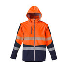 Syzmik softshell jacket X back tape detail