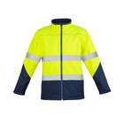 Syzmik hi-vis softshell jacket zip detail