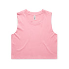 Pink women's crop tank top for lifestyle fashion