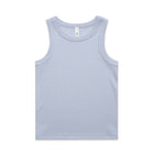 Light blue women's organic rib tank top