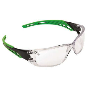 Cirrus green arms safety glasses clear anti fog lens