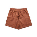 Beige linen shorts for women