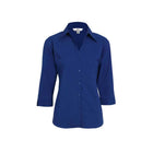 Biz Corporates Metro 3/4 Sleeve Shirt LB7300 in Royal Blue