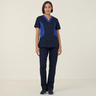 NNT Women's Curie Rollup Waist Scrub Pant CAT3VE in navy blue