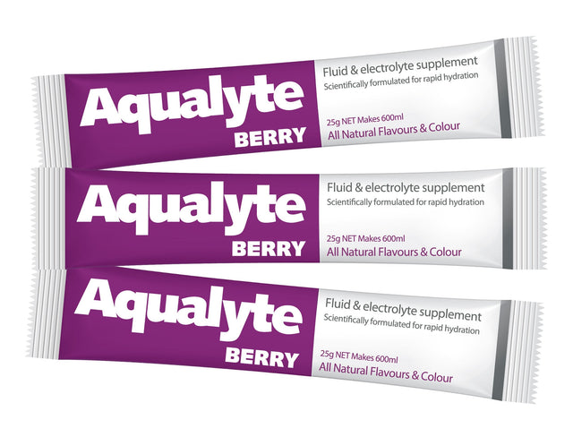 Maxisafe Aqualyte Berry Flavour, 25g Sachets, Box of 50