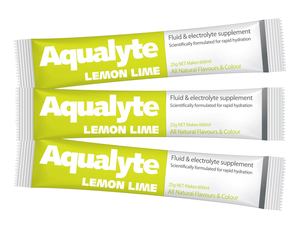 Maxisafe Aqualyte Lemon/Lime Flavour, 25g Sachets, Box of 50