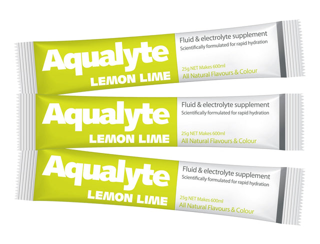 Maxisafe Aqualyte Lemon/Lime Flavour, 25g Sachets, Box of 50