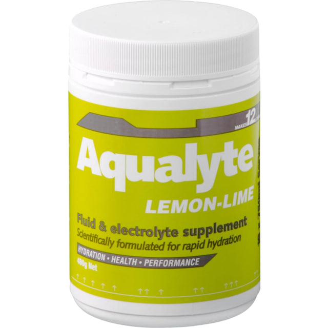 Maxisafe Aqualyte Lemon/Lime Flavour, 480g Tub (BOX OF 5)