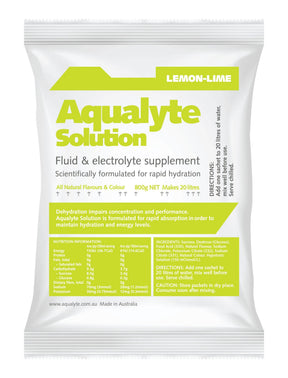 Maxisafe Aqualyte Lemon/Lime Flavour, 800g Sachets, Box of 5