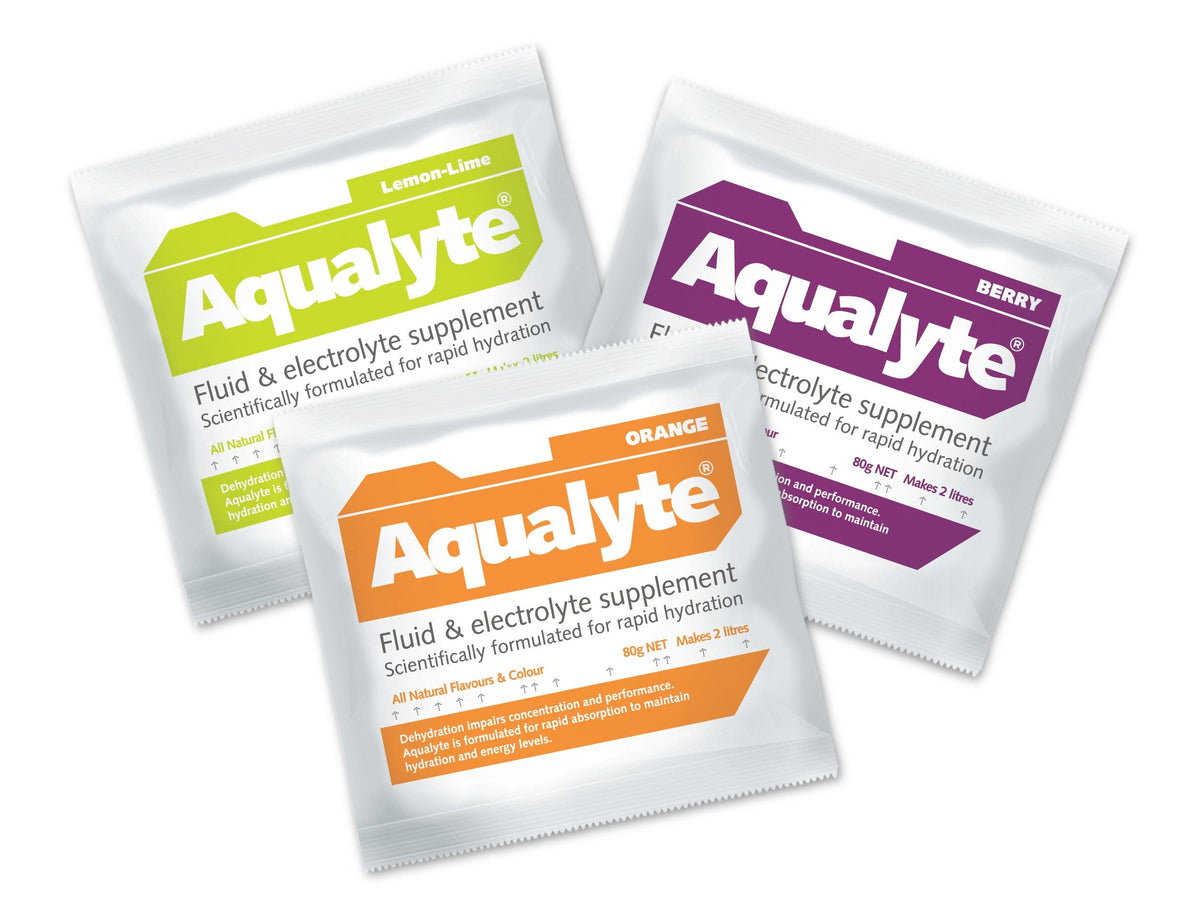 Maxisafe Aqualyte Mixed Flavours, 80g Sachets, Box of 20