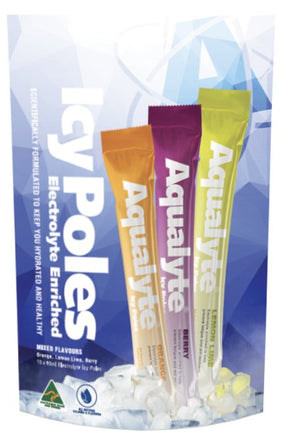 Maxisafe Aqualyte Icy Pole - Mixed Flavour, 90ml, Bag of 10