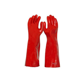Red PVC Gauntlet 45cm AS1118