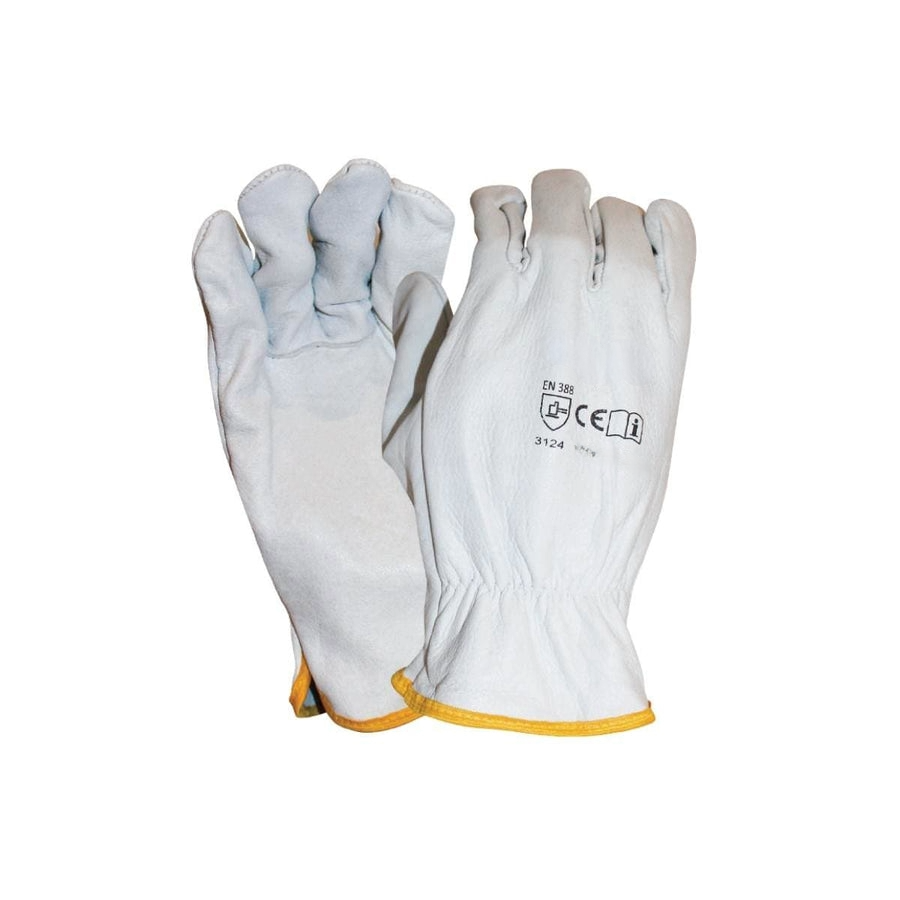 Driver Rigger Glove Cow Grain AS202D (Pack of 12)