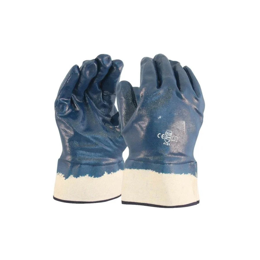 Nitrile Blue Safety Cuff Glove AS27607-10 (Pack of 12)
