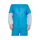 Blue disposable sleeve covers for protective apparel