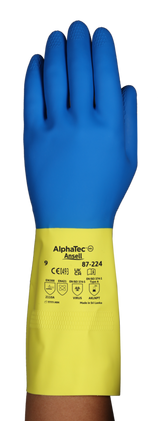 Ansell AlphaTec 87-224 gloves palm detail