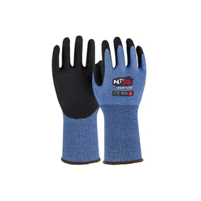 NXG Cut D Lite Black Long Cuff Nitrile Gloves