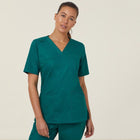 NNT Mayo V Neck Scrub Top CATUMN green front view