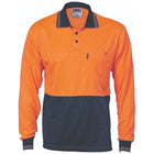 HiVis Two Tone Polo Shirt Orange Black