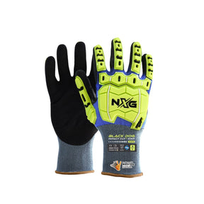 NXG Black Dog cut D grip work glove