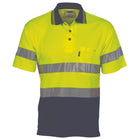 DNC Hi Vis Two Tone Polo with Reflective Tape