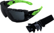 Maxisafe EVOLVE Safety Glasses with Gasket & Headband - Smoke Lens