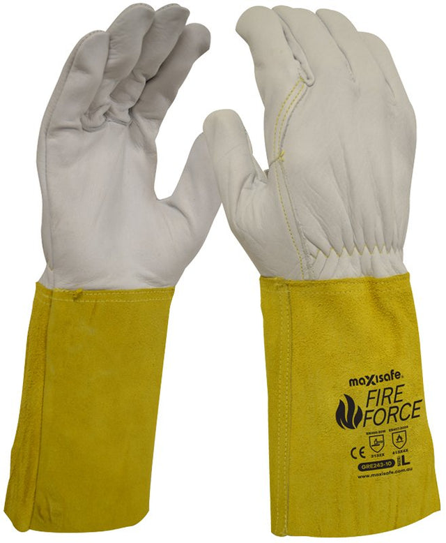Maxisafe Fireforce Extended Cuff Rigger Glove - Kevlar Stitched