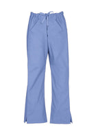 Biz Care Women's Classic Scrubs Bootleg Pant in light blue front view