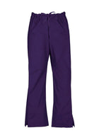 Purple bootleg scrubs pant