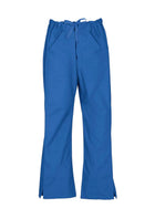 Biz Care Women's Classic Scrubs Bootleg Pant in royal blue front view