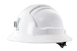 Maxisafe Tuffgard Full Brim Non-Vented Hard Hat with Metal Miners Lamp