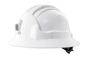 Maxisafe Tuffgard Full Brim Non-Vented Hard Hat with Metal Miners Lamp