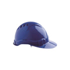 Blue vented hard hat