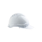 White vented hard hat